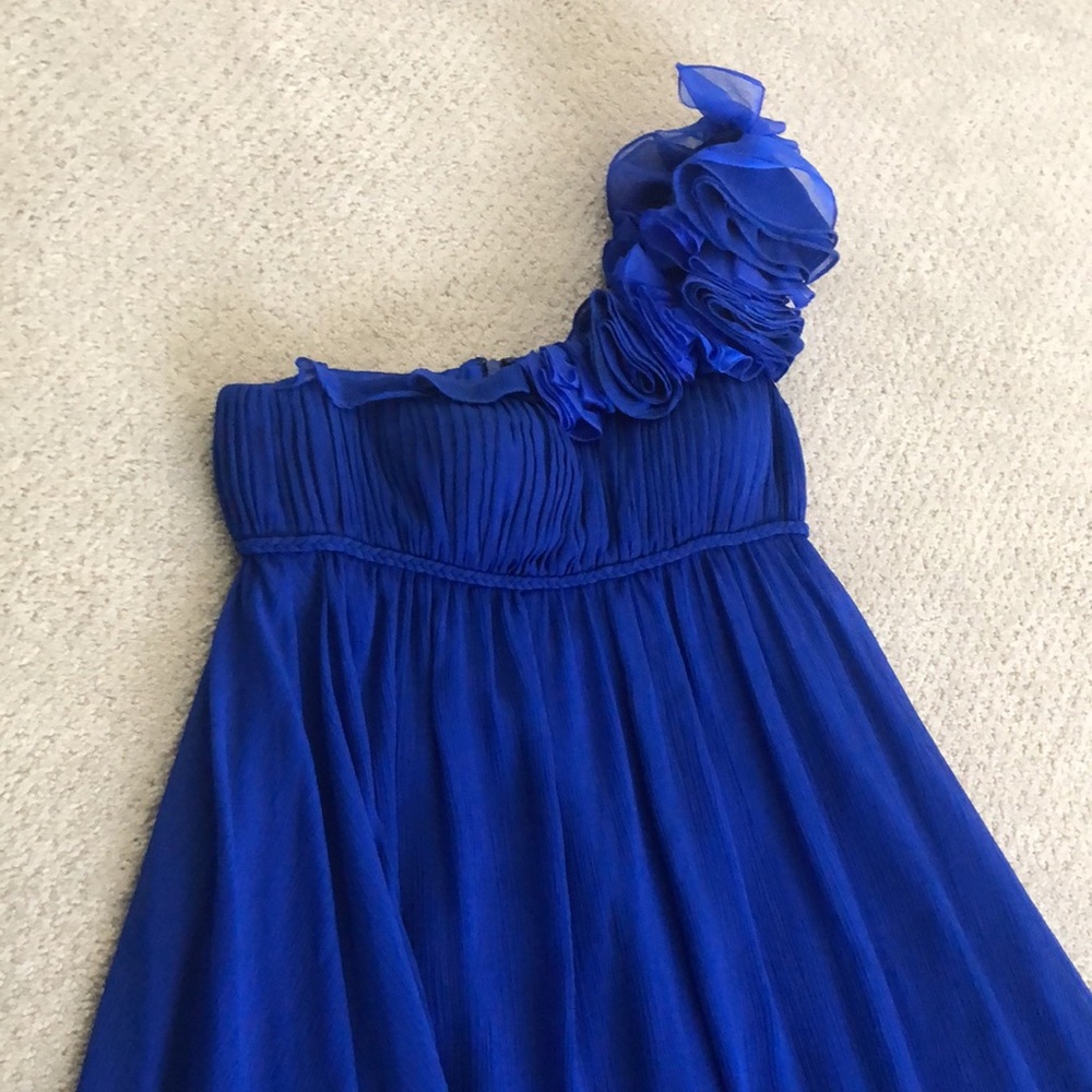 Cobalt Blue One Shoulder Dress sz 6